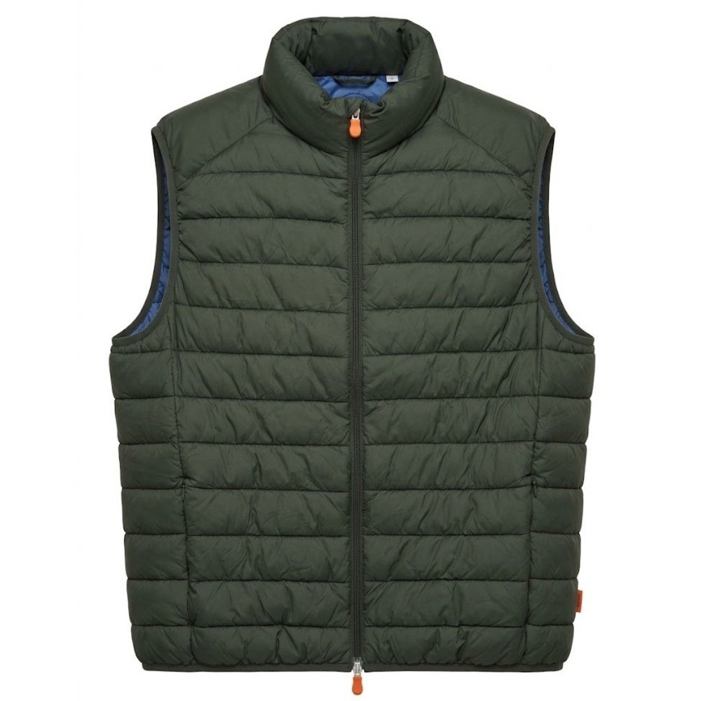 Save The Duck Mens XXL 2XL Ultra Light Puffer Vest Green PLUMTECH - CJ